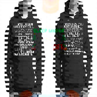 Christmas Might As Well Sleep Under Tree Christmas Hoodie - Thegiftio
