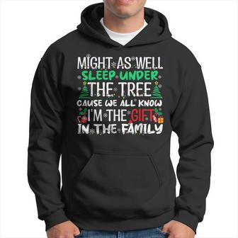 Christmas Might As Well Sleep Under Tree Christmas Hoodie - Thegiftio UK