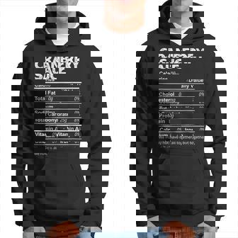 Cranberry Sauce Nutrition Facts Thanksgiving Food Hoodie - Seseable