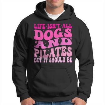 Dogs And Pilates Dog Owner & Pilates Class Dog Lover Hoodie - Thegiftio UK