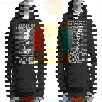 Drumming Drummer Dad Percussionist Novelty Hoodie - Thegiftio UK
