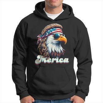 Eagle Mullet 4Th Of July Usa American Flag Merica Hoodie - Monsterry UK