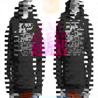 Eat Sleep Queef Repeat Inappropriate Queefing Joke Hoodie - Thegiftio