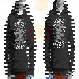 Gingerbread Man Did You Try Icing It Cookie Baking Hoodie | Seseable UK