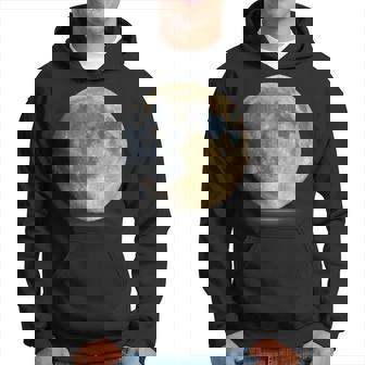 Glowing Full Moon For Space Astronomy Cool Full Moon Hoodie - Monsterry