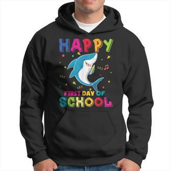Happy First Day Of School T Shark Student Hoodie - Monsterry