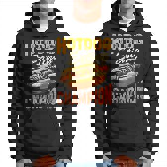 Hotdog Eating Champion Estate Fair Retro Food Contest Hoodie - Thegiftio