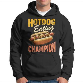 Hotdog Eating Champion Estate Fair Retro Food Contest Hoodie - Thegiftio UK