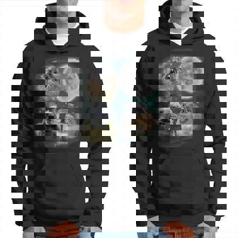 Hyrax With The Moon Meme Animal For Family Hoodie - Thegiftio UK