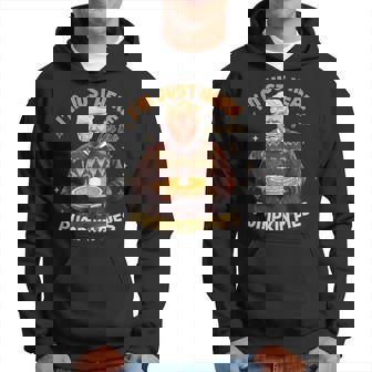 I'm Just Here For Pumpkin Pies Trump Thanksgiving Maga Hoodie - Thegiftio