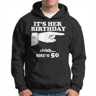 It's Her Birthday She's 50 Women's Novelty Hoodie - Thegiftio UK