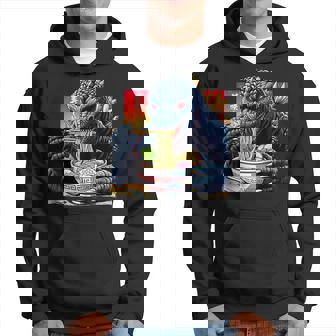 Kaiju Eating Ramen Japanese Monster Lover Birthday Hoodie - Thegiftio