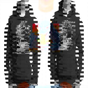 Kaiju Eating Ramen Japanese Monster Lover Birthday Hoodie - Monsterry
