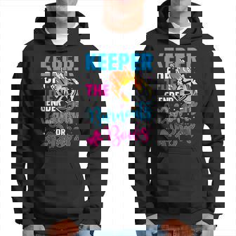 Keeper Of Gender Baby Burnouts Or Bows Reveal Party Hoodie - Seseable