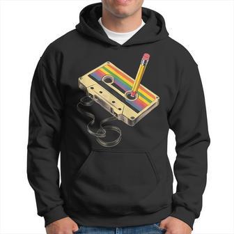 Nerd Retro Cassette Pencil Computer Old School Kapuzenpullover - Geschenkecke