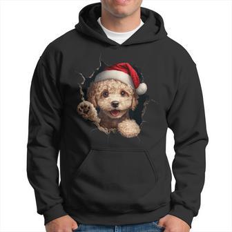 Poodle Dog Owner Dog Christmas Hat Kapuzenpullover - Geschenkecke