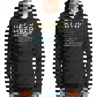 Retired Definition Retirement For Men Hoodie - Thegiftio UK