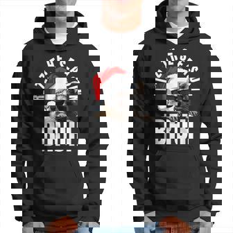 Rizz The Season Bruh Christmas Rizz Santa Raccoon Hoodie - Thegiftio