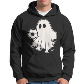 Soccer Ghost Playing Soccer Lovers Halloween Hoodie - Thegiftio UK