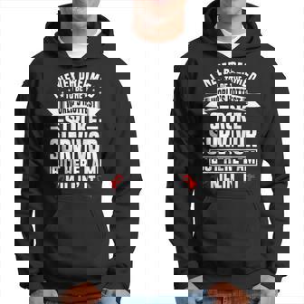 Stroke Survivor Humor Red Ribbon Stroke Support Groups Hoodie - Thegiftio UK