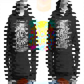 Tourist Costume Tie Dye Tacky Traveler Tacky Tourist Hoodie | Mazezy