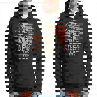 Trump Arrest This Donald Trump Middle Finger President Hoodie | Mazezy