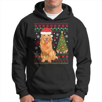 Ugly Christmas Sweater Golden Retriever Christmas Hoodie | Seseable UK