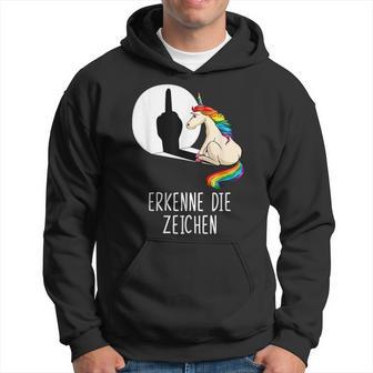 Unicorn Erkenne Die Zeichen Kapuzenpullover - Geschenkecke