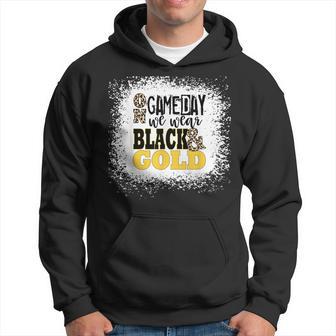 On Gameday Football We Wear Gold And Black Hoodie - Thegiftio UK