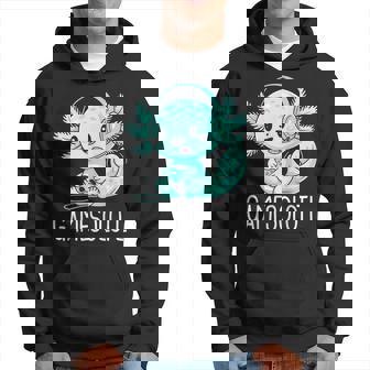 Gamesolotl Kawaii Axolotl Gamer Anime Hoodie - Thegiftio