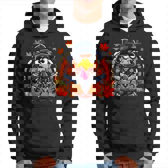 Gangster Thug Thanksgiving Turkey With Gun Angry Turkey Hoodie - Monsterry