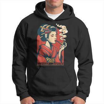 Geisha Tokyo Japan Samurai Shogun Steampunk Anime Manga Asia Hoodie - Thegiftio UK