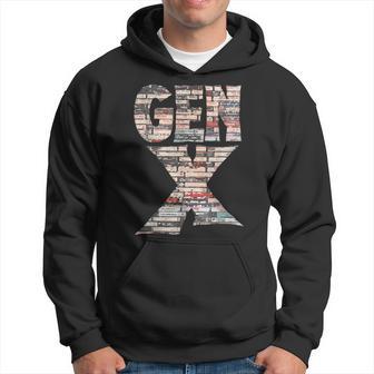 Gen X 80’S Rock Cassettes Hoodie - Thegiftio UK