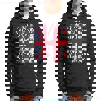 Georgia Half Britain Uk Friendship Flag Georgian Hoodie - Thegiftio UK