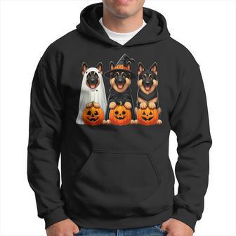German Shepherd Ghost Halloween Dog Lovers Hoodie - Thegiftio UK