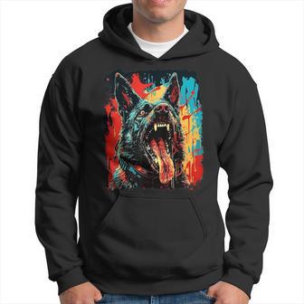 German Shepherd Zombie Halloween Hoodie - Thegiftio UK