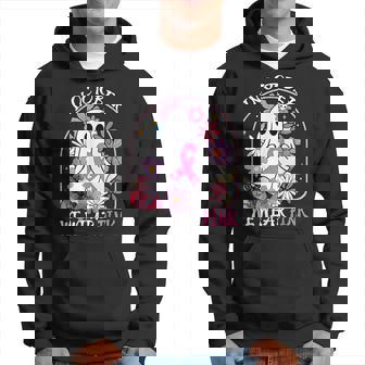 Ghost Halloween In October We Wear Pink Breast Cancer Hoodie - Thegiftio