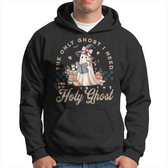 The Only Ghost I Need In Is The Holy Ghost Halloween Hoodie - Thegiftio UK