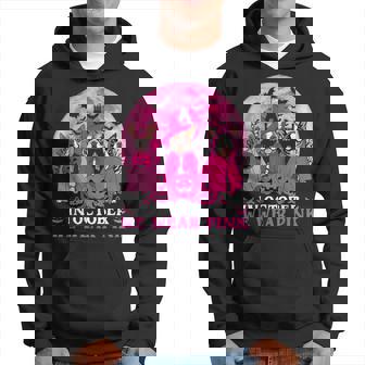 Ghost And Witch Boston Terrier Dog In October We Wear Pink Hoodie | Mazezy