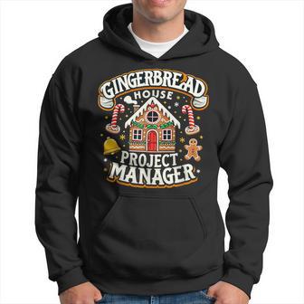 Gingerbread House Project Manager Xmas Decorating Cookies Hoodie - Thegiftio UK