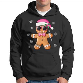Gingerbread Man Pink Christmas Cookie Costume Baking Team Hoodie - Thegiftio UK