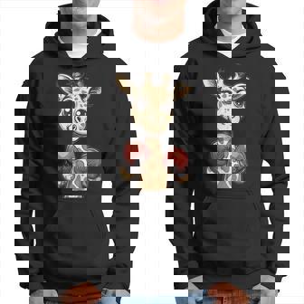 Girafe De Boxe Mignonne Sweat à capuche - Cadeauxyz