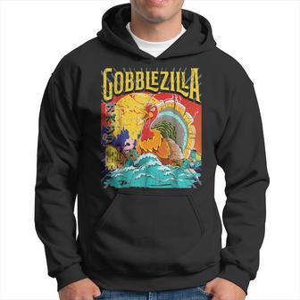 Gobblezilla Turkey Day Thanksgiving Hoodie - Thegiftio UK