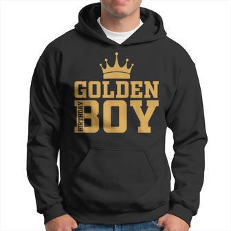 Golden Birthday Boy Bday Toddlers Birthday Party Decoration Hoodie - Thegiftio UK