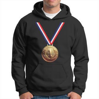 Golden Medal For Winners School Team And Champions Hoodie - Thegiftio UK