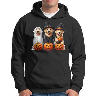 Golden Retriever Ghost Halloween Dog Lovers Hoodie - Thegiftio UK