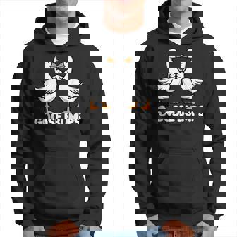Goose Bumps Pun Bff Goosebumps Geese Humor Hoodie | Mazezy