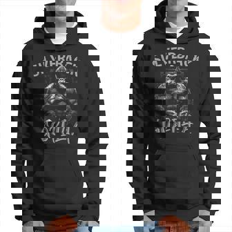 Gorilla Face Monkey Angry Growling Scary Silverback Gorilla Hoodie - Thegiftio