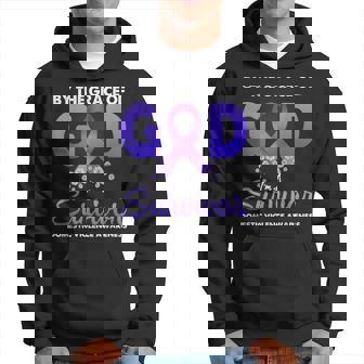 By The Grace God I'm A Survivor Domestic Violence Survivor Hoodie - Monsterry
