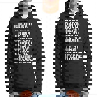 Grandad The Man Myth Bad Influence Father's Day Hoodie - Thegiftio UK
